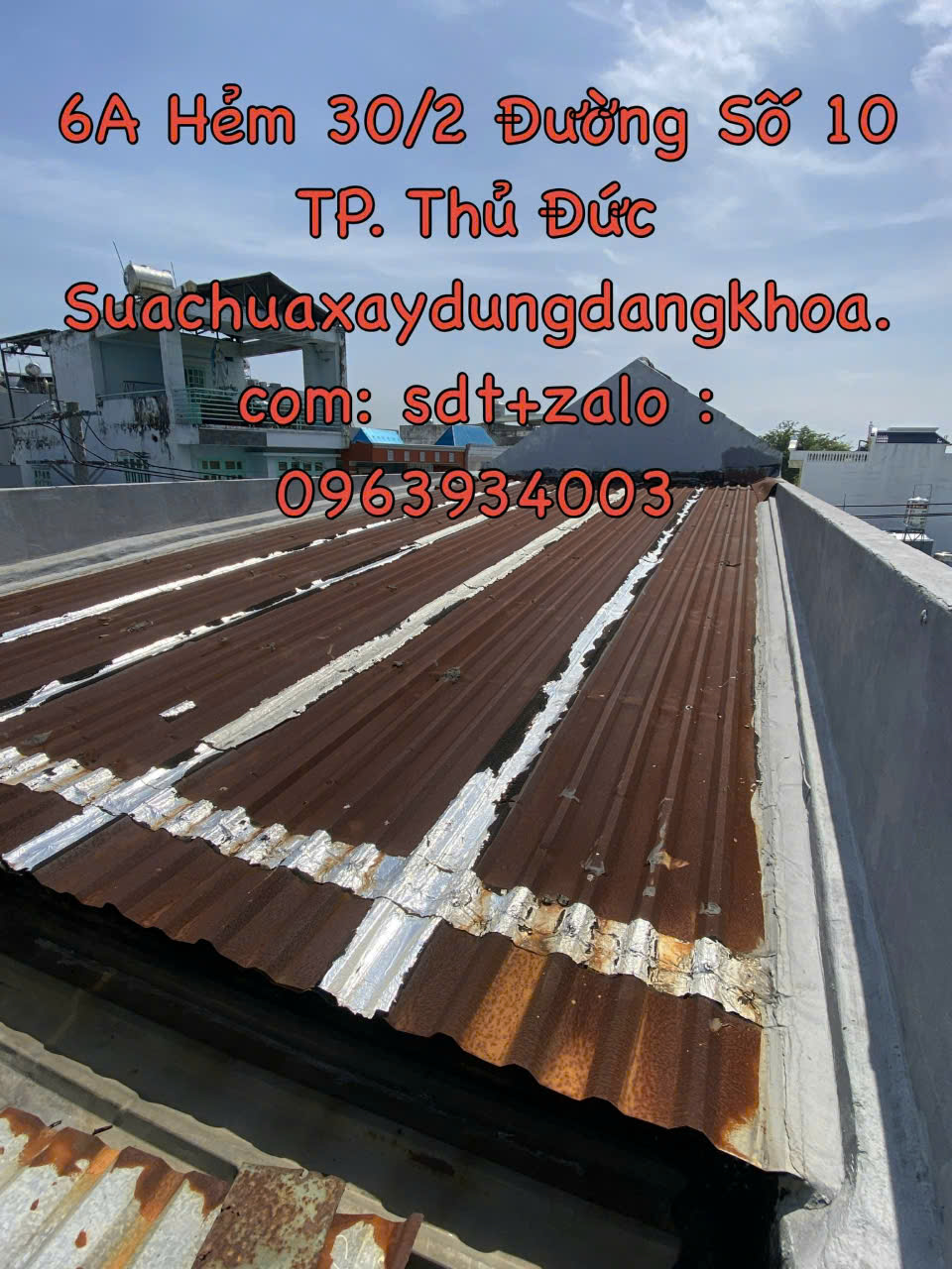 Dịch Vụ Chống Thấm Mái Tôn