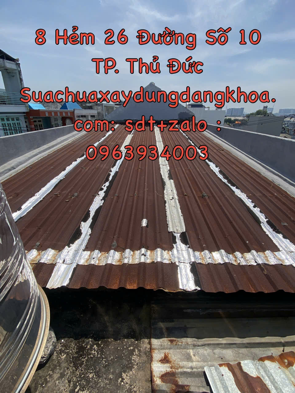 Dịch Vụ Chống Thấm Mái Tôn